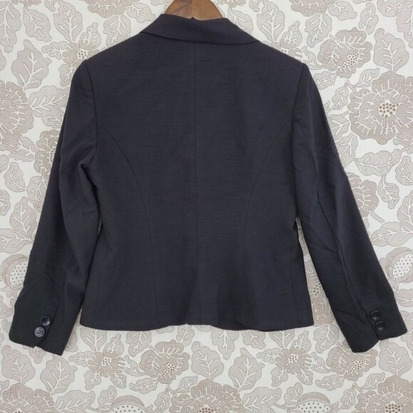 Talbots 8 Petite Wool Blend Womens Blazer Professional Office Wear - Picture 2 of 7